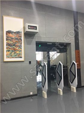 圖書館防盜系統安裝完畢圖